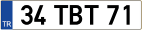 Truck License Plate
